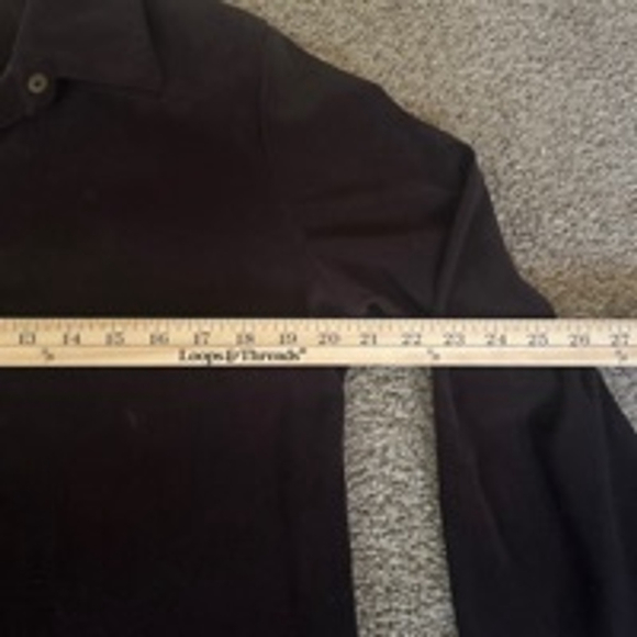 Women's Dressbarn Black Long Sleeve Blouse Size 12 - Picture 3 of 6